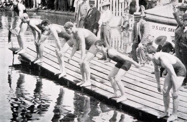 SWIMMING AT THE OLYMPIC GAMES, PARIS 1900: 200m OBSTACLE 8